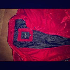 Velvet puffer jacket